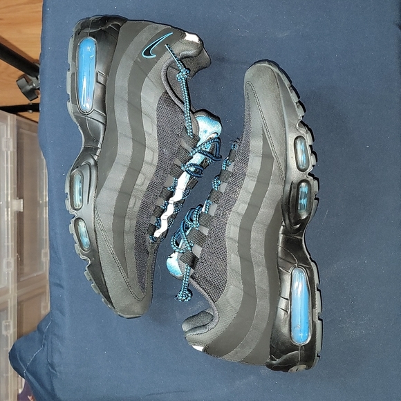 Air Max 95 No-Sew "Black/Blue" - Picture 3 of 7